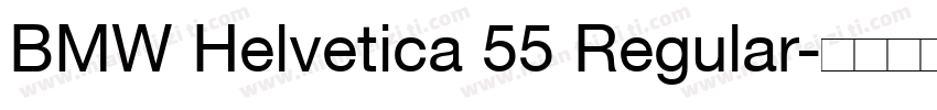 BMW Helvetica 55 Regular字体转换